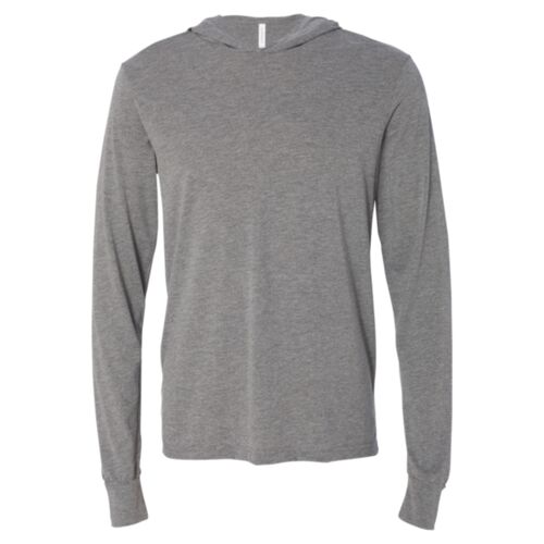 Unisex Jersey Hooded Long Sleeve Tee Thumbnail