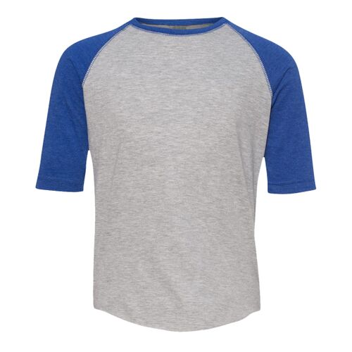 Youth Baseball Fine Jersey Three-Quarter Sleeve Tee Thumbnail