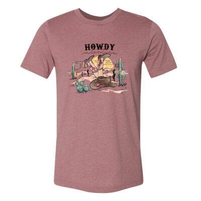 Howdy Valentine - Unisex CVC Jersey Tee Thumbnail