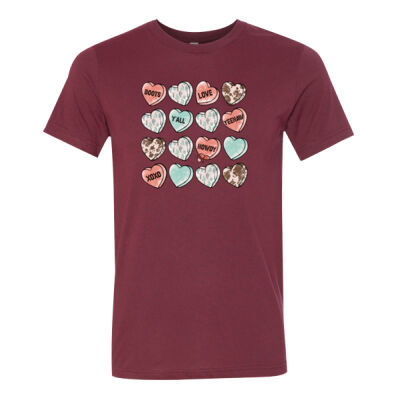 XOXO Hearts - Bella Unisex CVC Jersey Tee Thumbnail