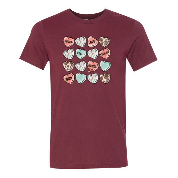 XOXO Hearts - Bella Unisex CVC Jersey Tee Thumbnail