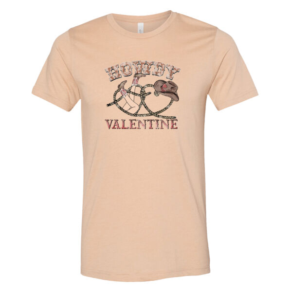 Howdy Valentine two - Bella Unisex CVC Jersey Tee Thumbnail