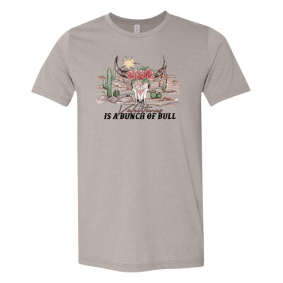 Valentine's Bull - Bella Unisex CVC Jersey Tee Thumbnail